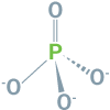 Fosfor (P) ionic formula image
